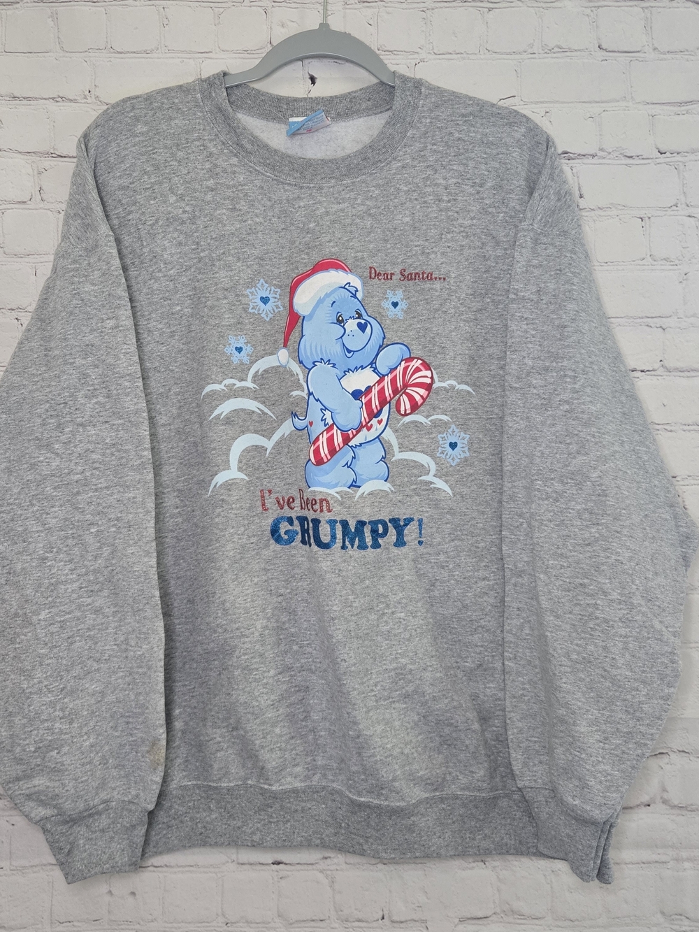 Vintage‎ Y2k Bears Sweatshirt Dear Grumpy Besr Crewneck Sz XL